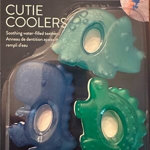 Dinosaur Teether Set - Blue and Green